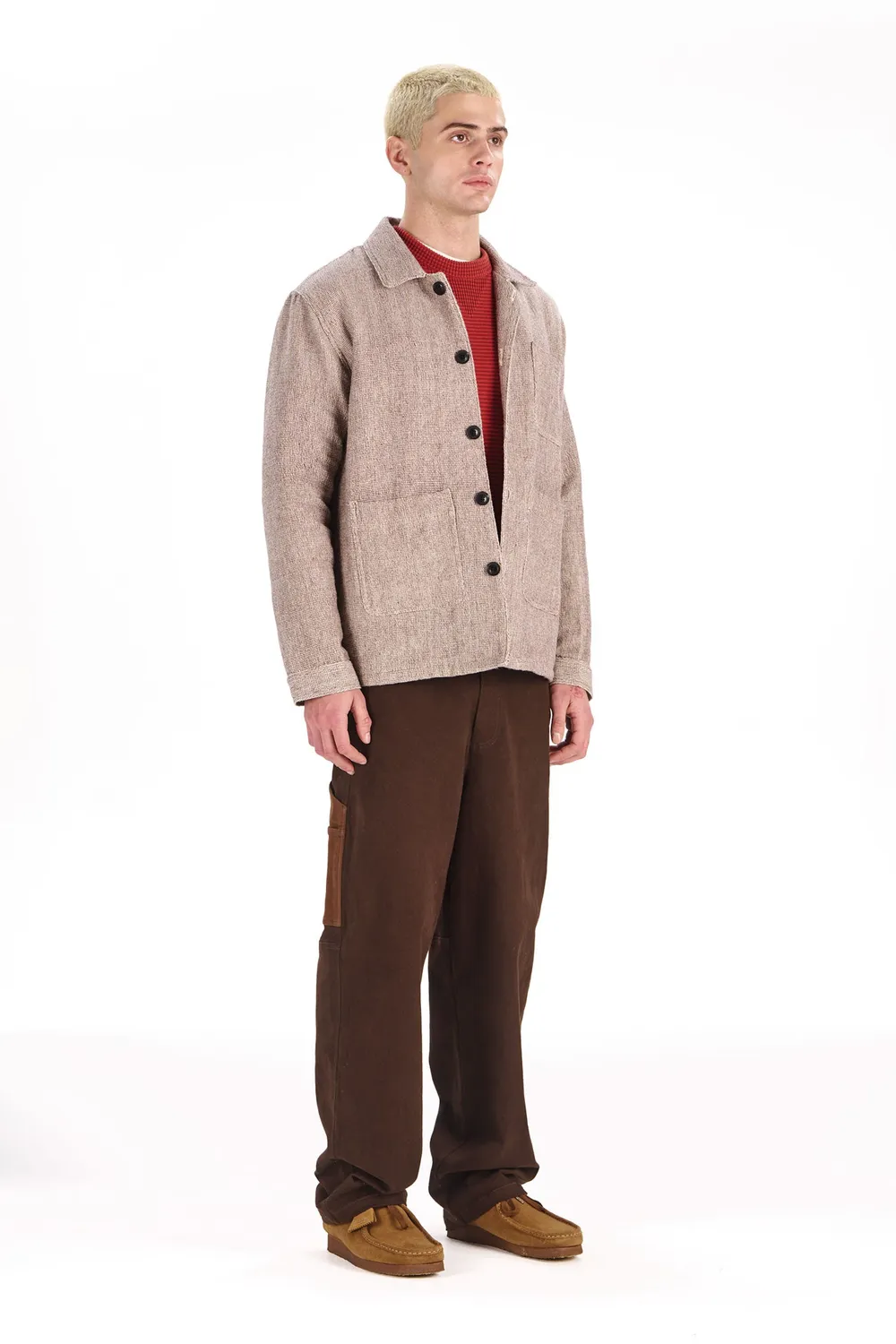 Komodo Railway Jacke Oat handgewebte Baumwolle Herren