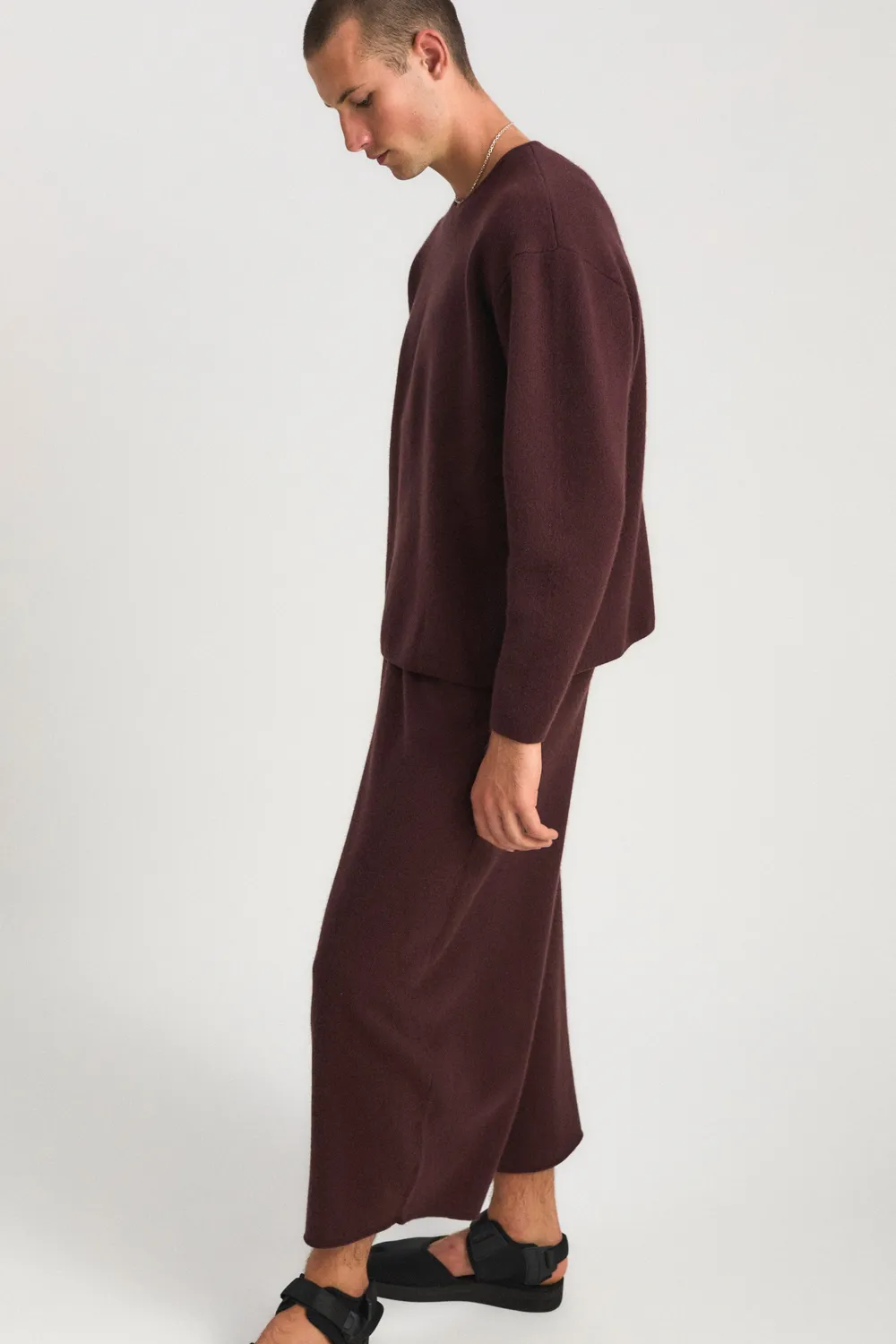 Oyuna Maxi Trousers Hose Carob aus Cashmere