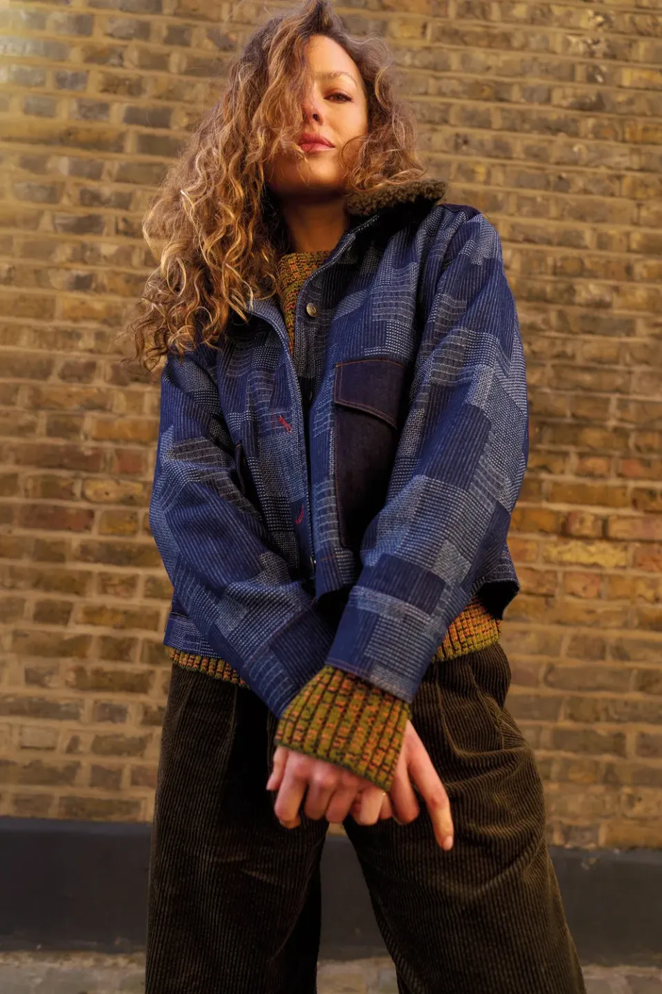 Komodo Raffie Jeansjacke Damen Denim Bio-Baumwolle