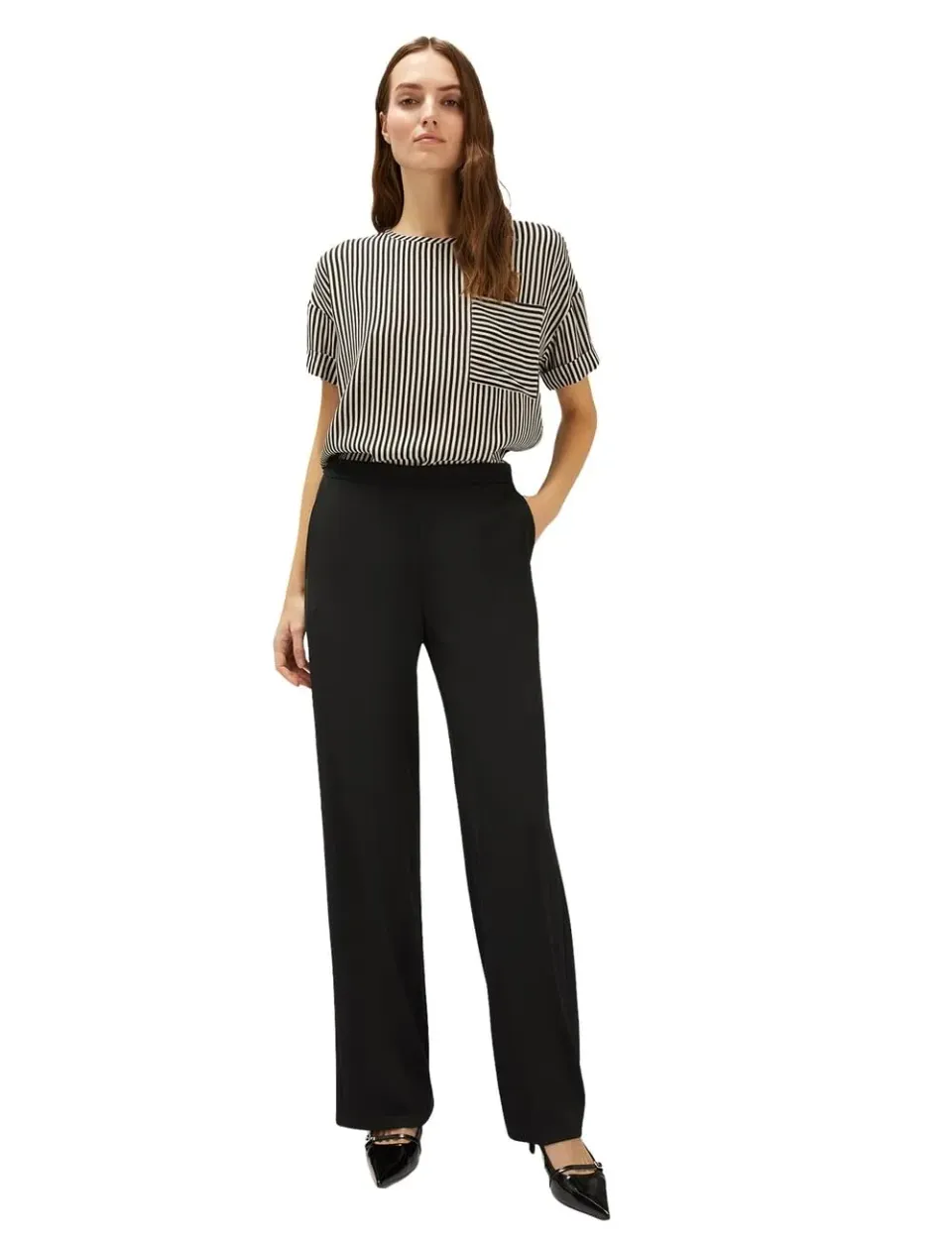 Motivi Hose mit weitem Bein Damen weit geschnitten