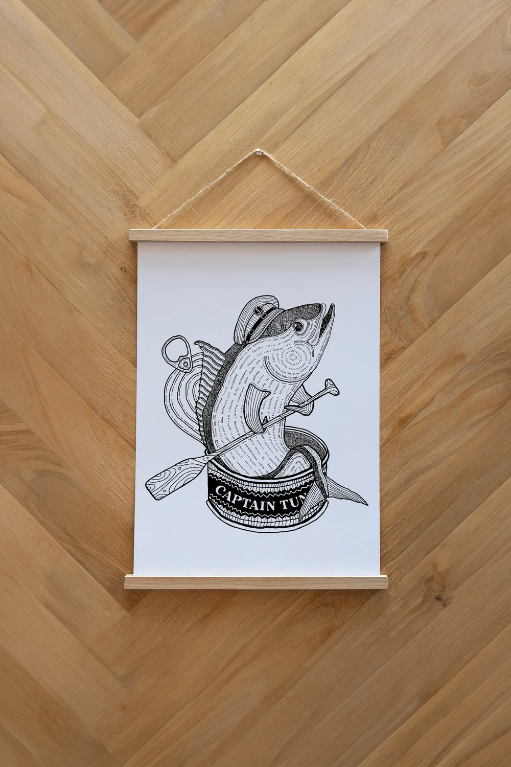 LAKOR Captain Tuna Poster White 250g Papier