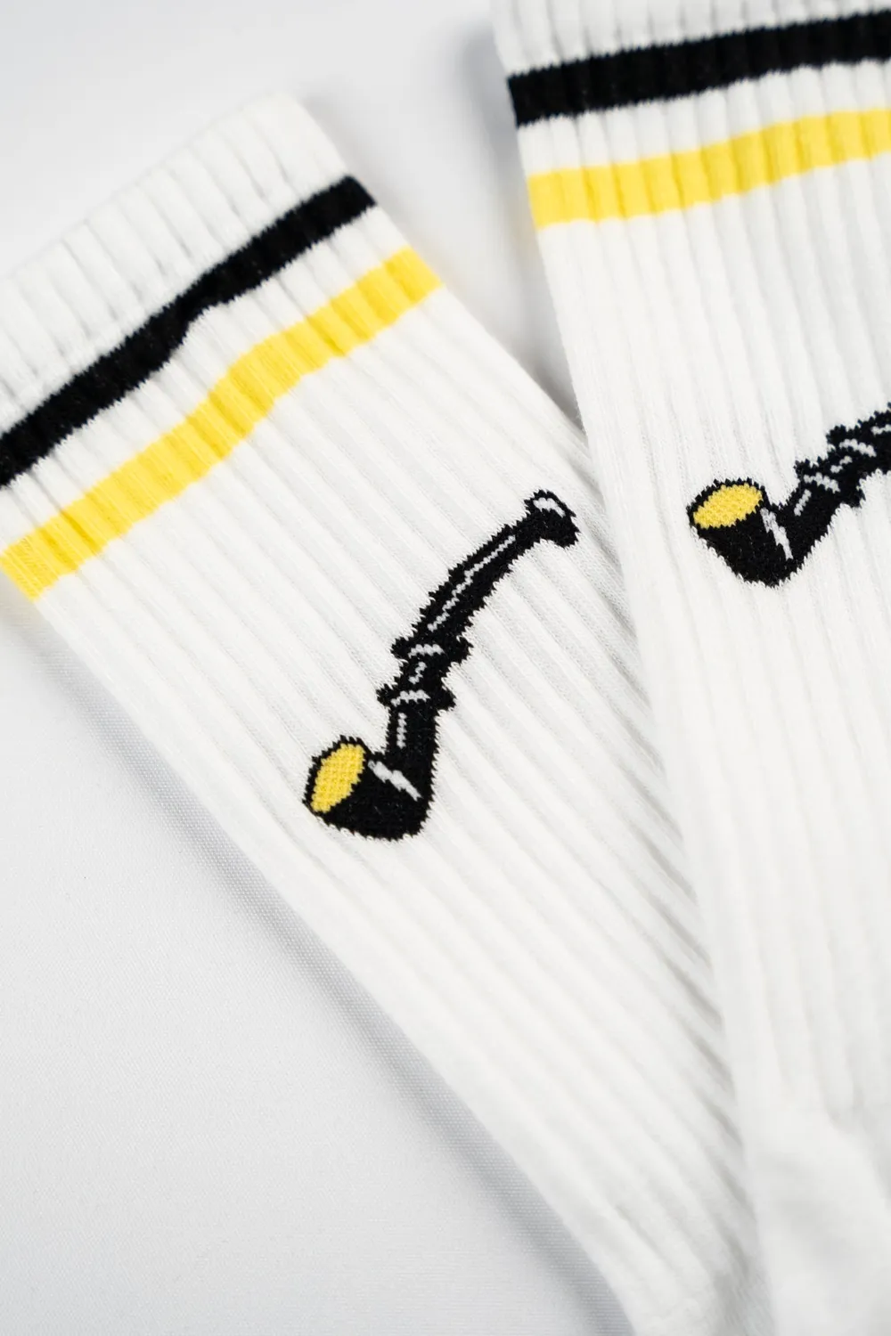 LAKOR Salt Lakridspibe Tennissocken Weiß Bio-Baumwolle