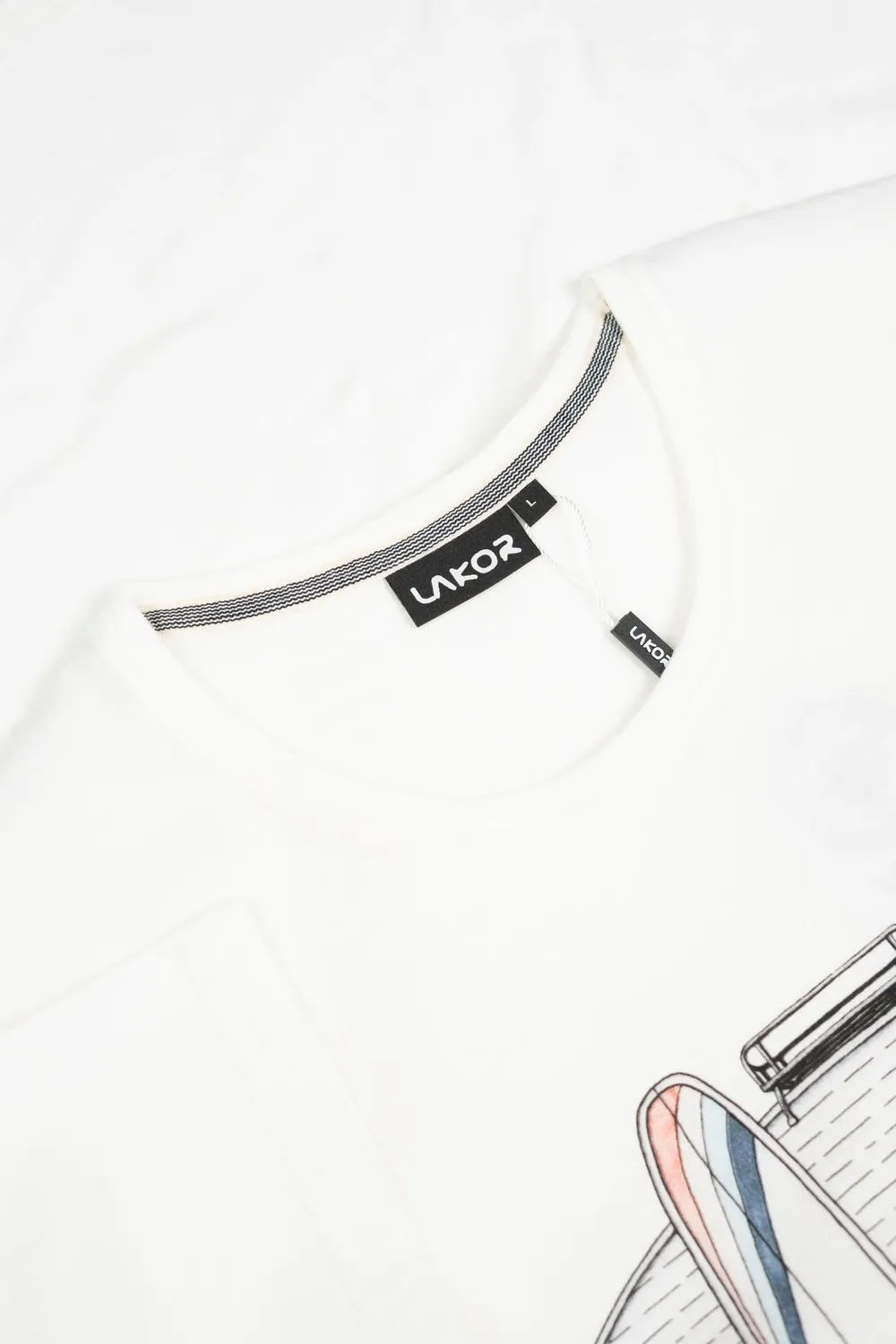 LAKOR Sun Camper T-Shirt star white Bio