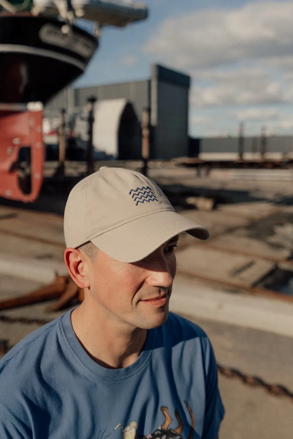LAKOR Seaway Baseball Cap Sand Bio-Baumwolle