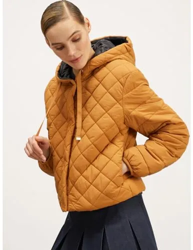 Motivi Kurze Daunenjacke Kapuze Steppjacke Polyamid