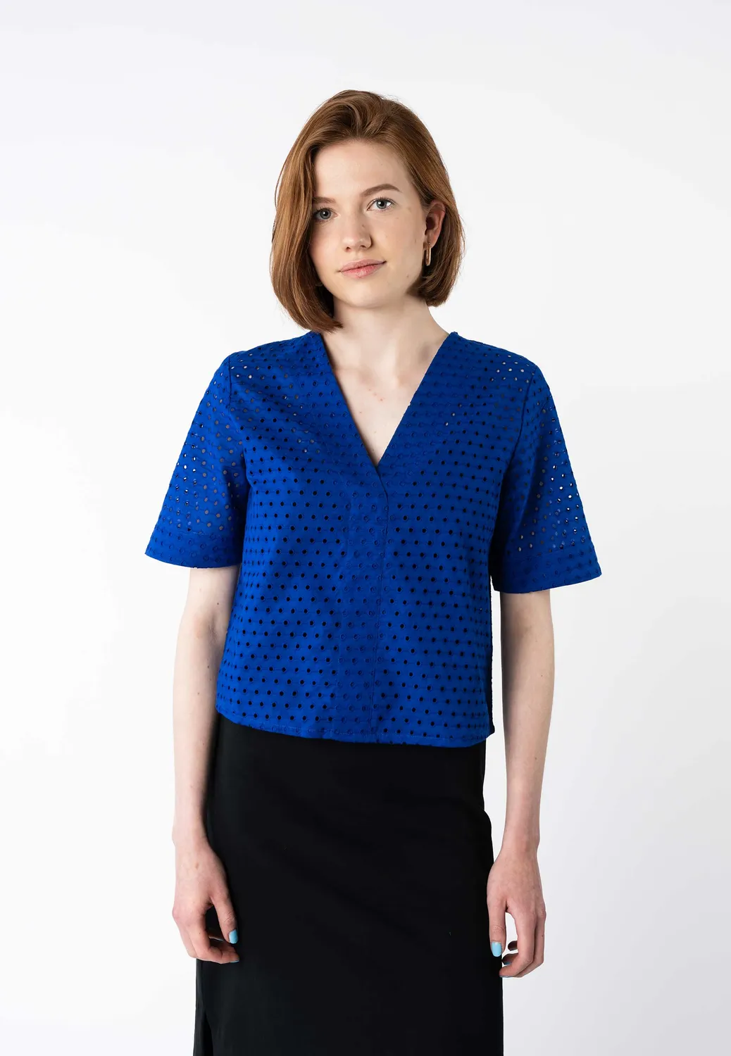 MELA NALA Bluse schwarz aus Bio-Baumwolle