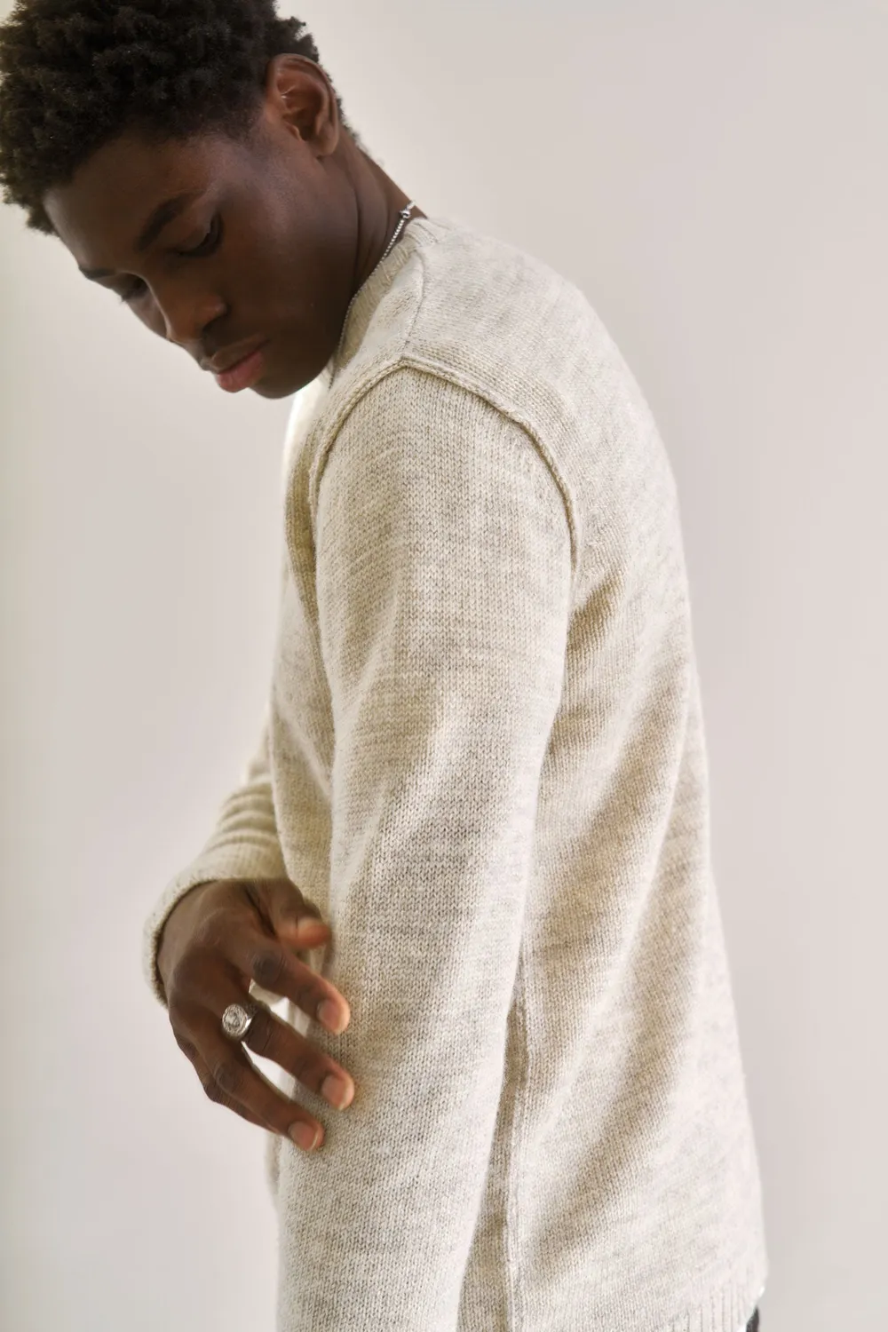Komodo Bobbie Pullover Herren Natural M Merinowolle